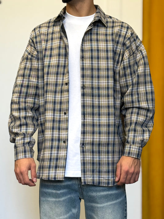 CAMICIA A Quadri BLU/VERDE