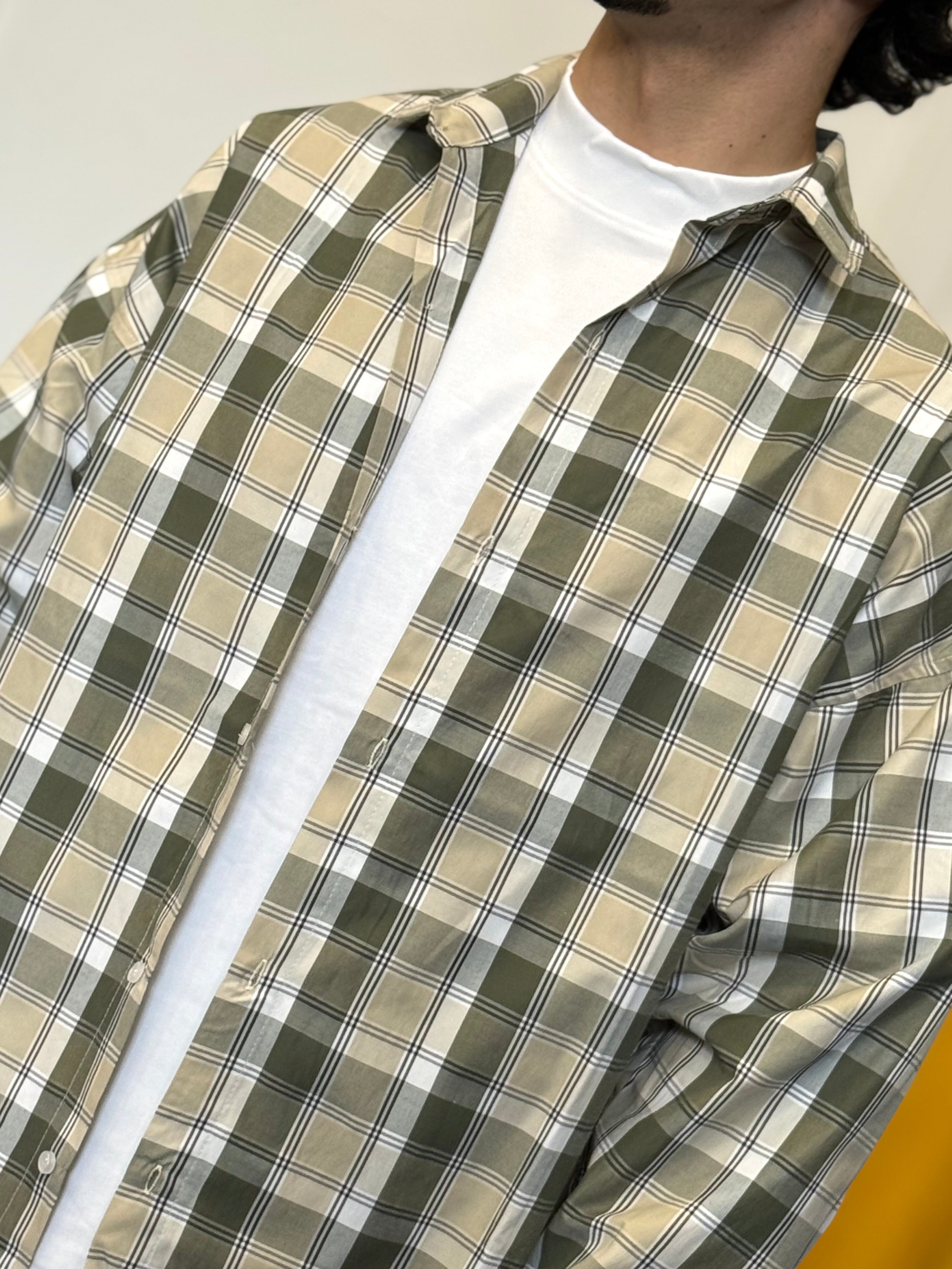 CAMICIA A Quadri OVERSIZE VERDE