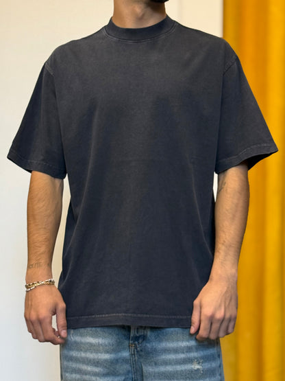 T-SHIRT PREMIUM Slavato BLU