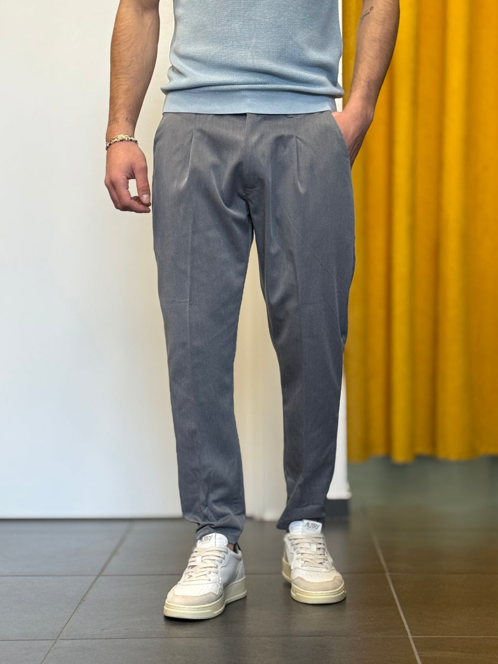 PANTALONE Slim Fit GRIGIO