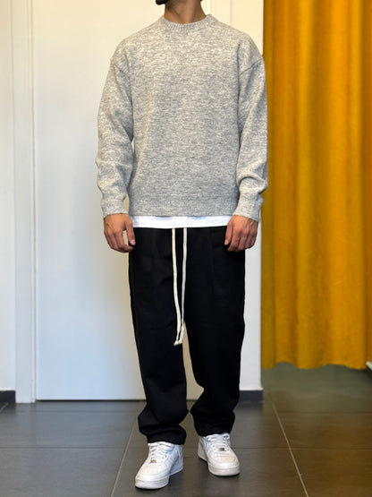 MAGLIONE Semi-Over GRIGIO CHIARO