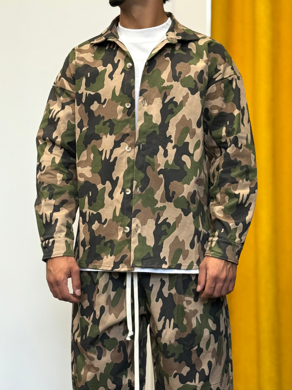 CAMICIA Oversize CAMO VERDE