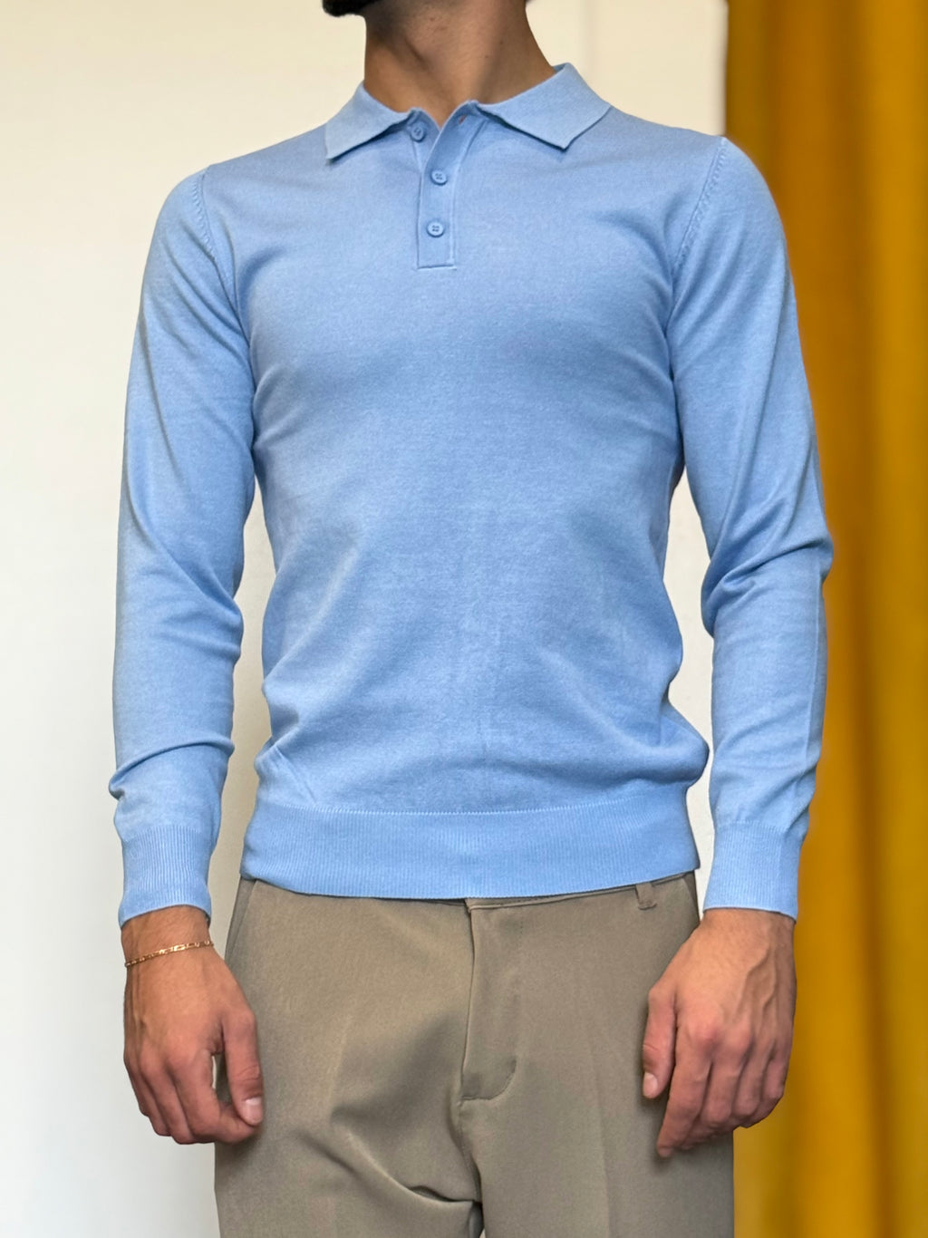 POLO Slim Fit CELESTE