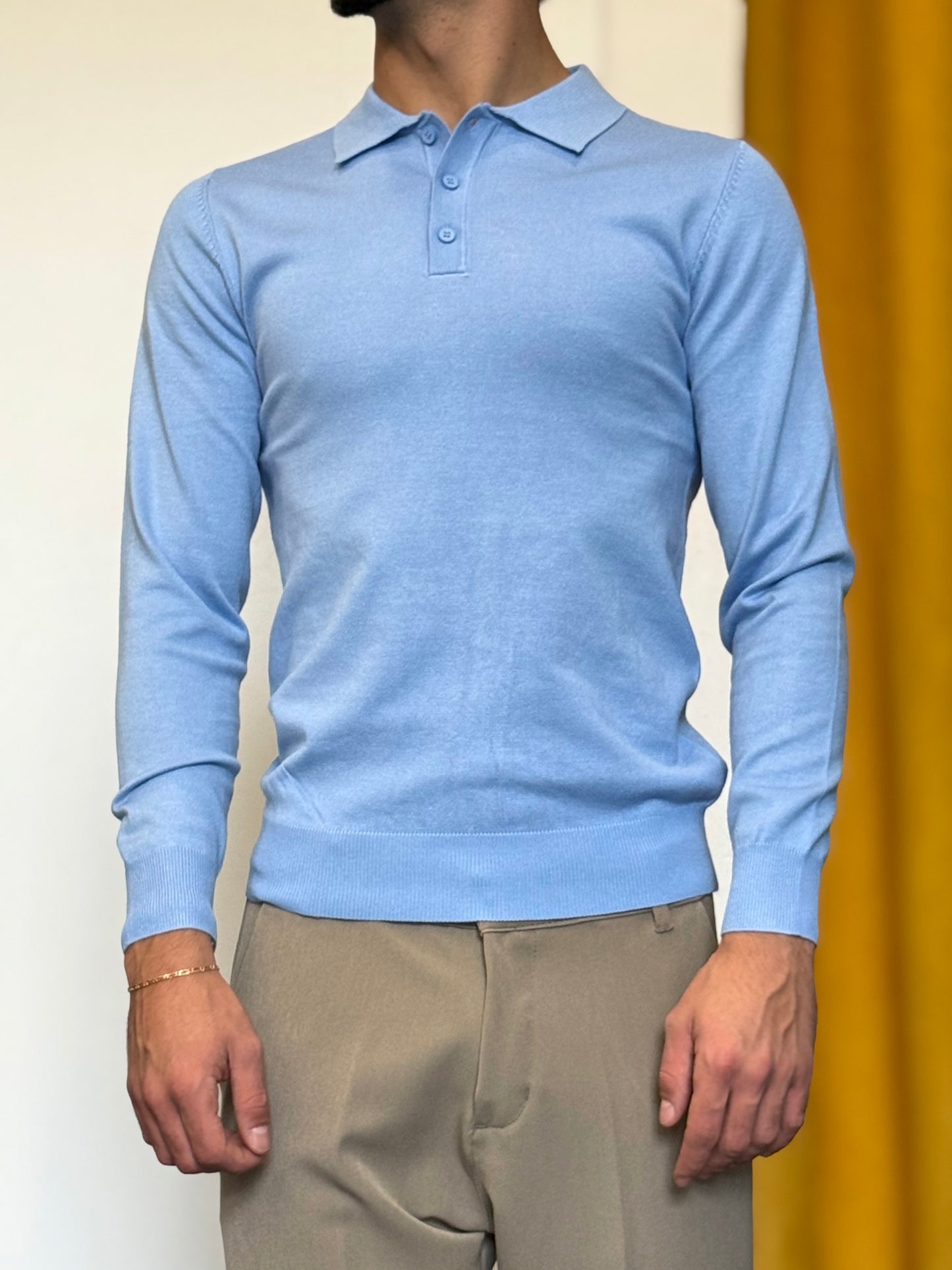 POLO Slim Fit CELESTE