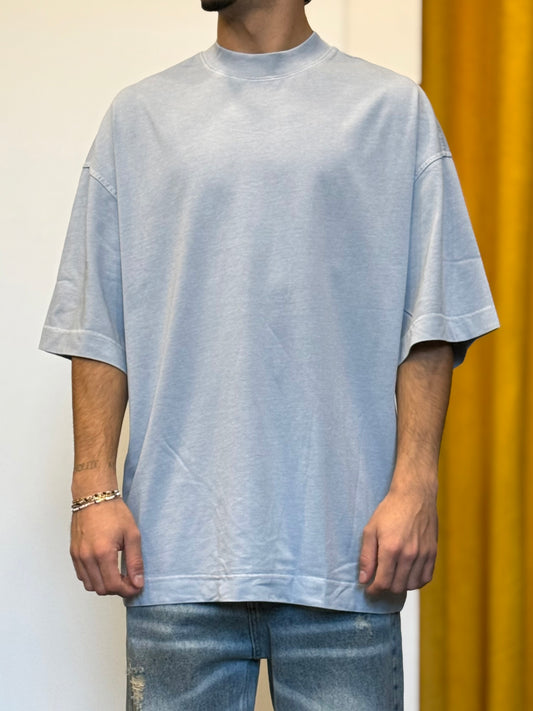 T-SHIRT PREMIUM OVERSIZE Slavato CELESTE