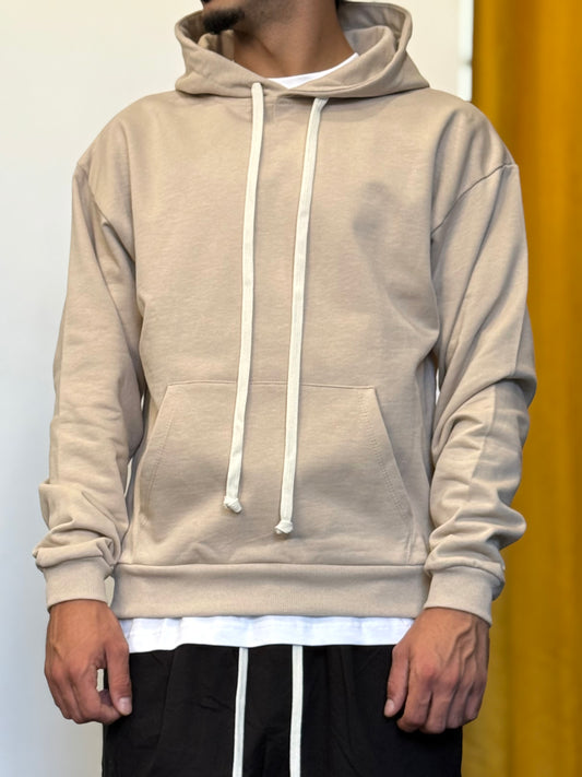 FELPA Con Cappuccio BEIGE