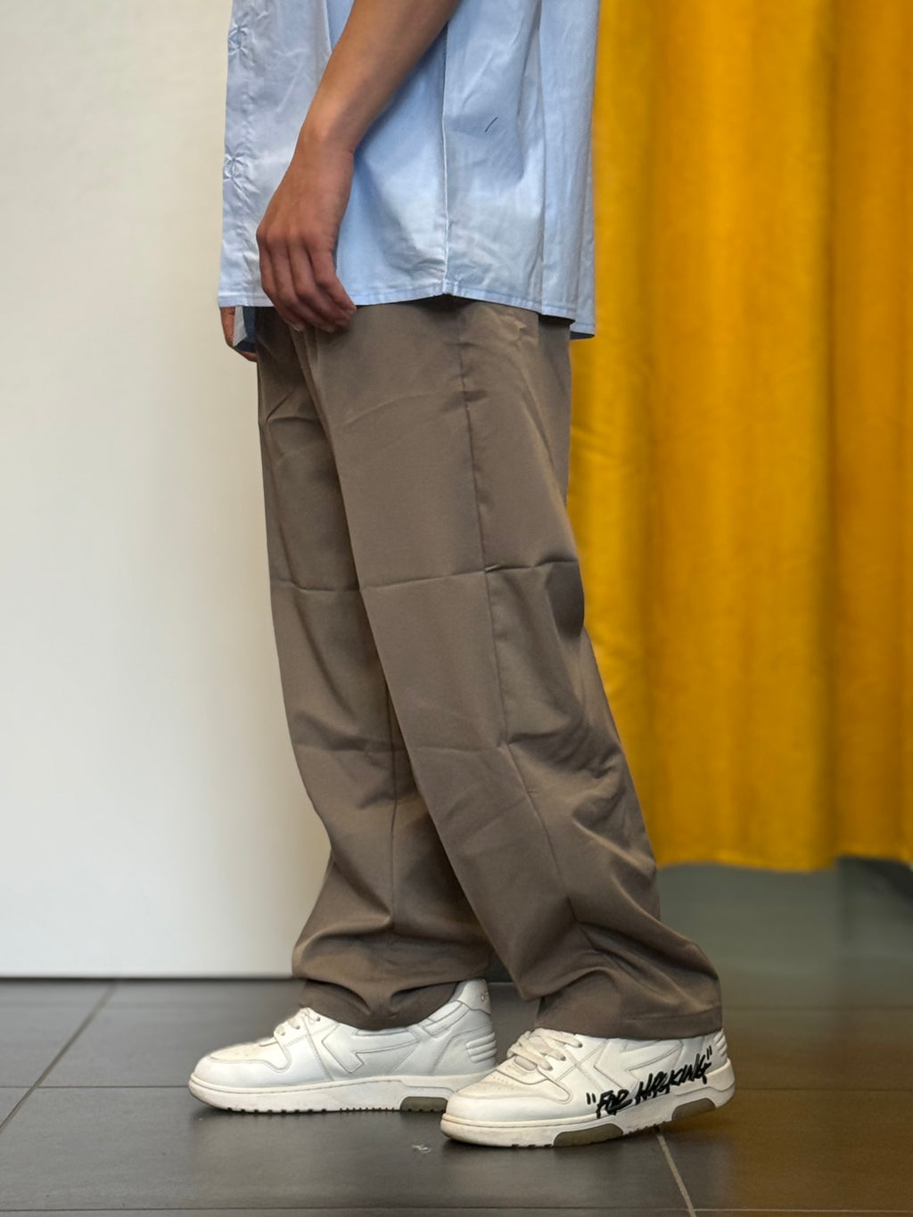 PANTALONE Over MARRONE FANGO