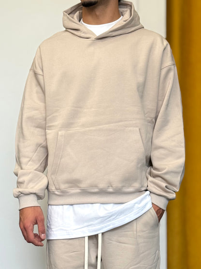 COMPLETO TUTA Cappuccio + Cargo BEIGE