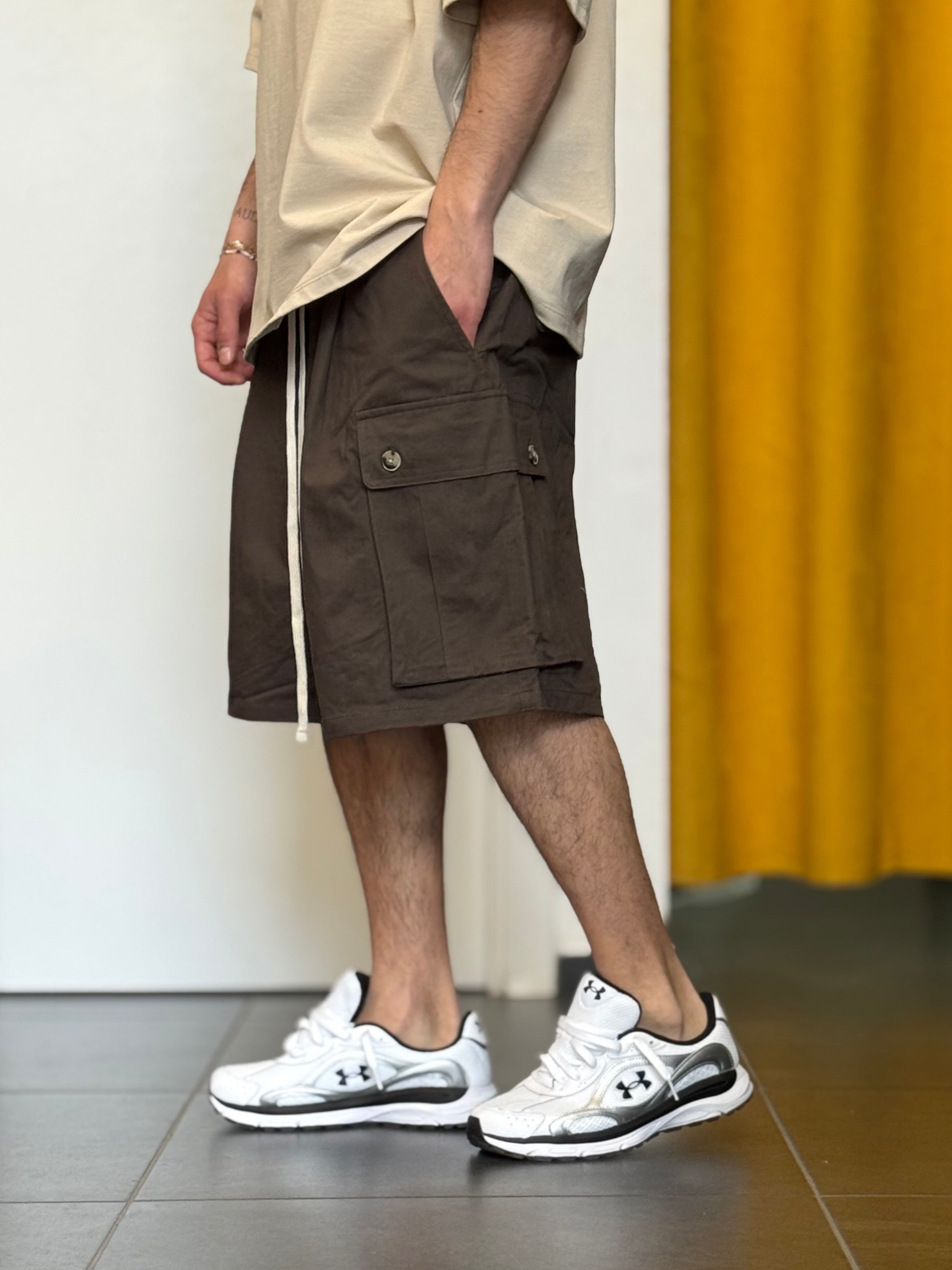 BERMUDA CARGO -PREMIUM- Over MARRONE