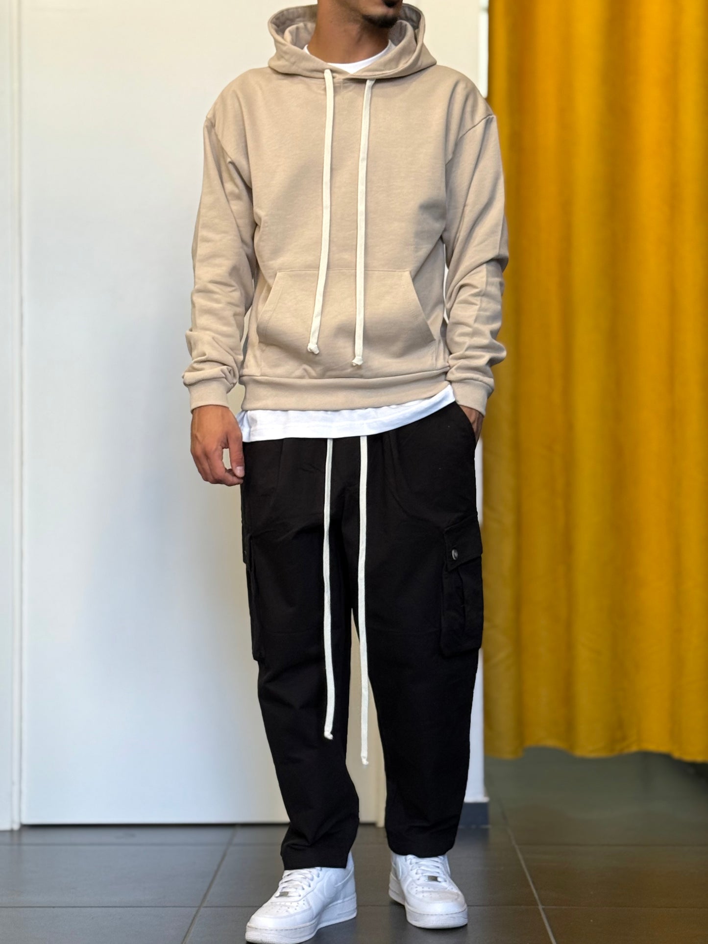 FELPA Con Cappuccio BEIGE