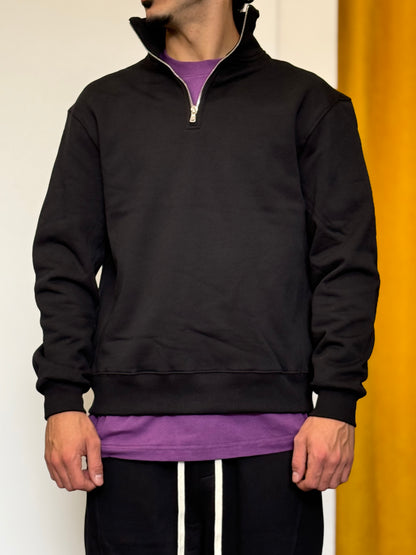 COMPLETO TUTA Mezza Zip Oversize NERO