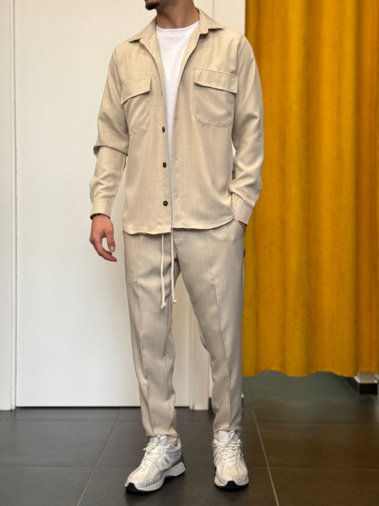 COMPLETO Camicia + Pantalone BEIGE