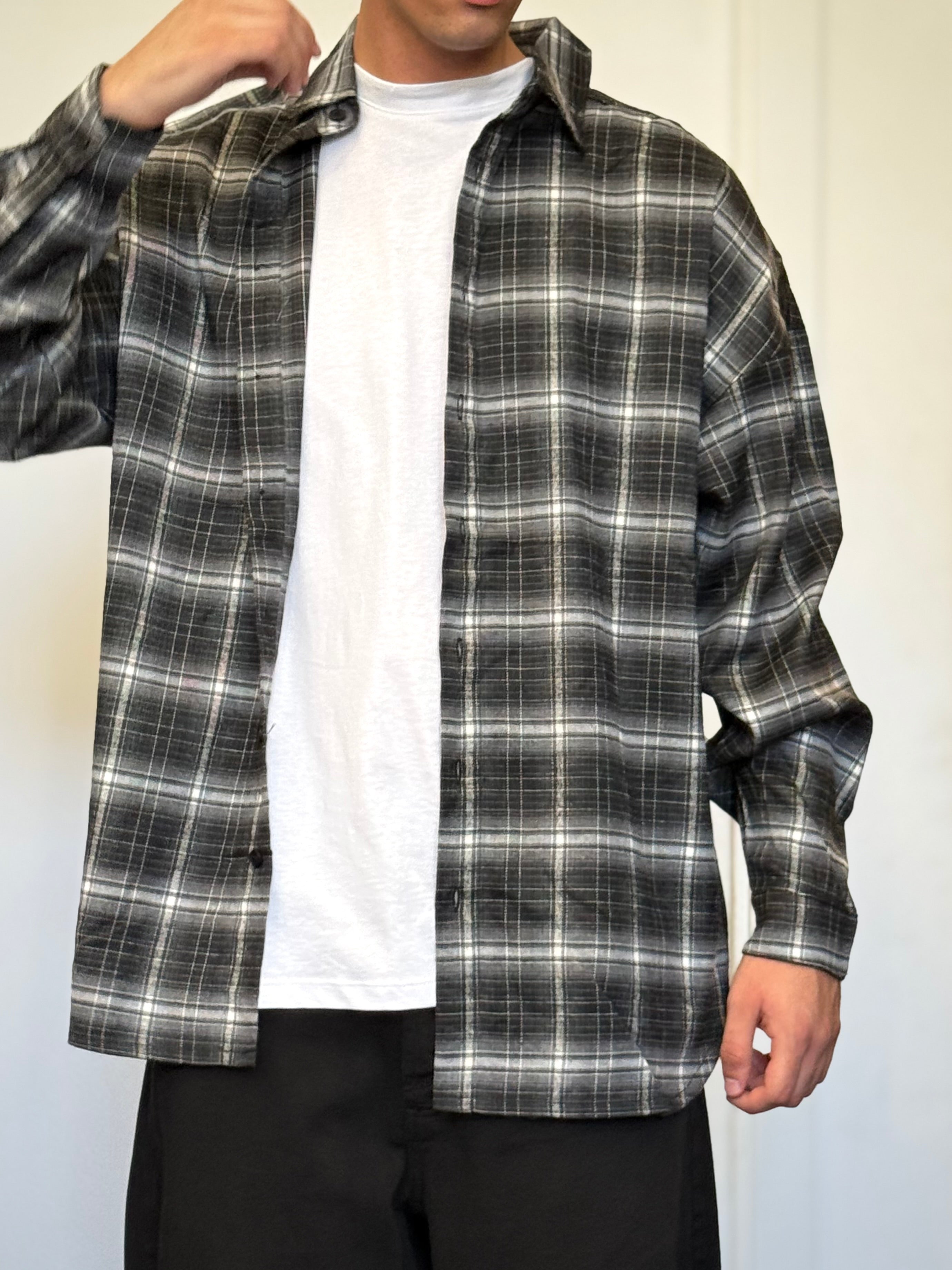 CAMICIA A Quadri NERO