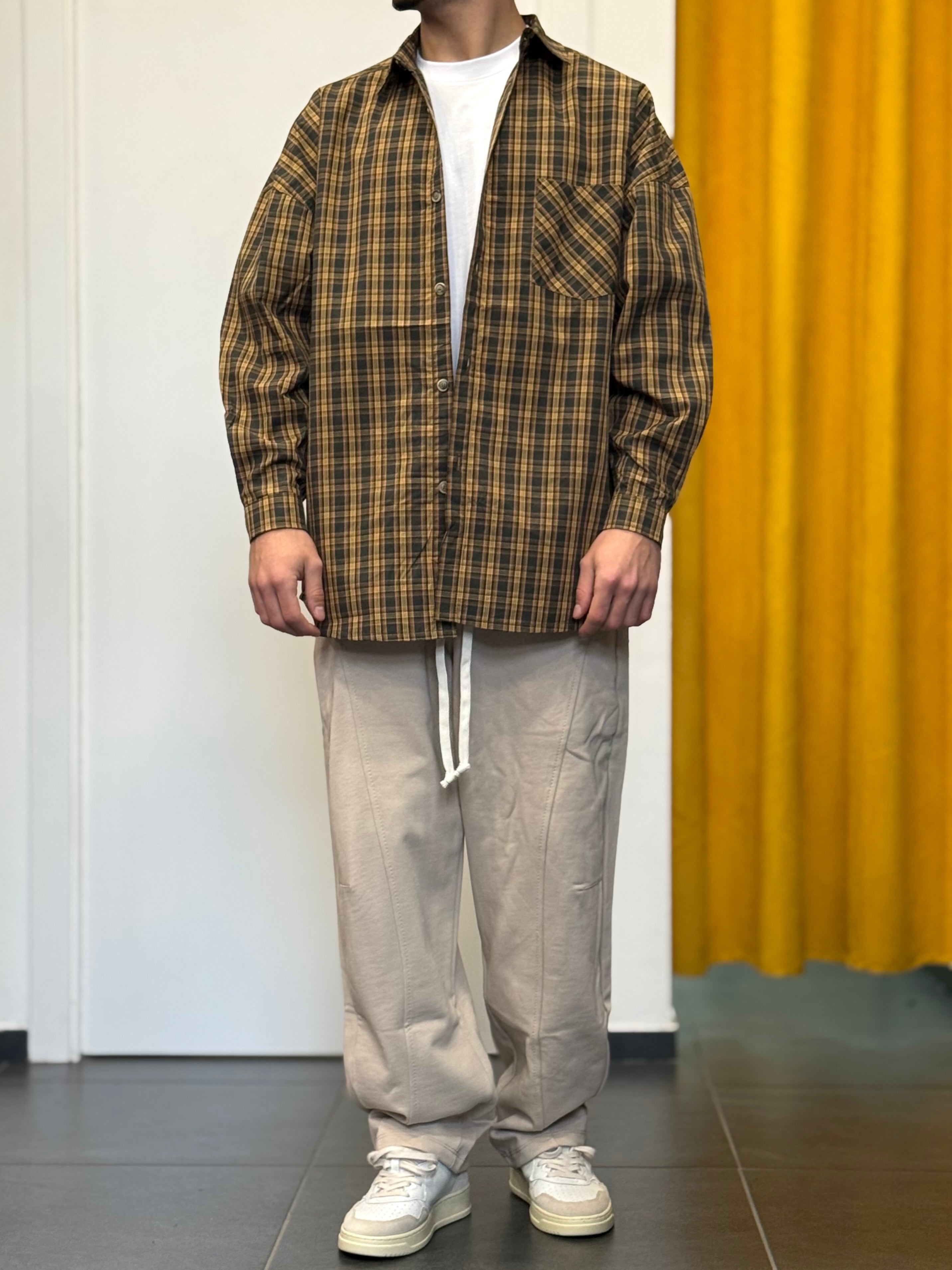 CAMICIA A Quadri OVERSIZE VERDE