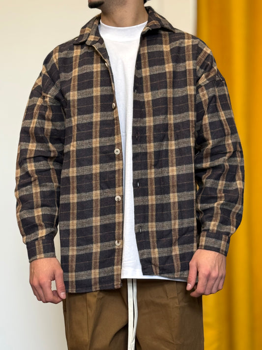 CAMICIA A Quadri GRIGIO/BEIGE