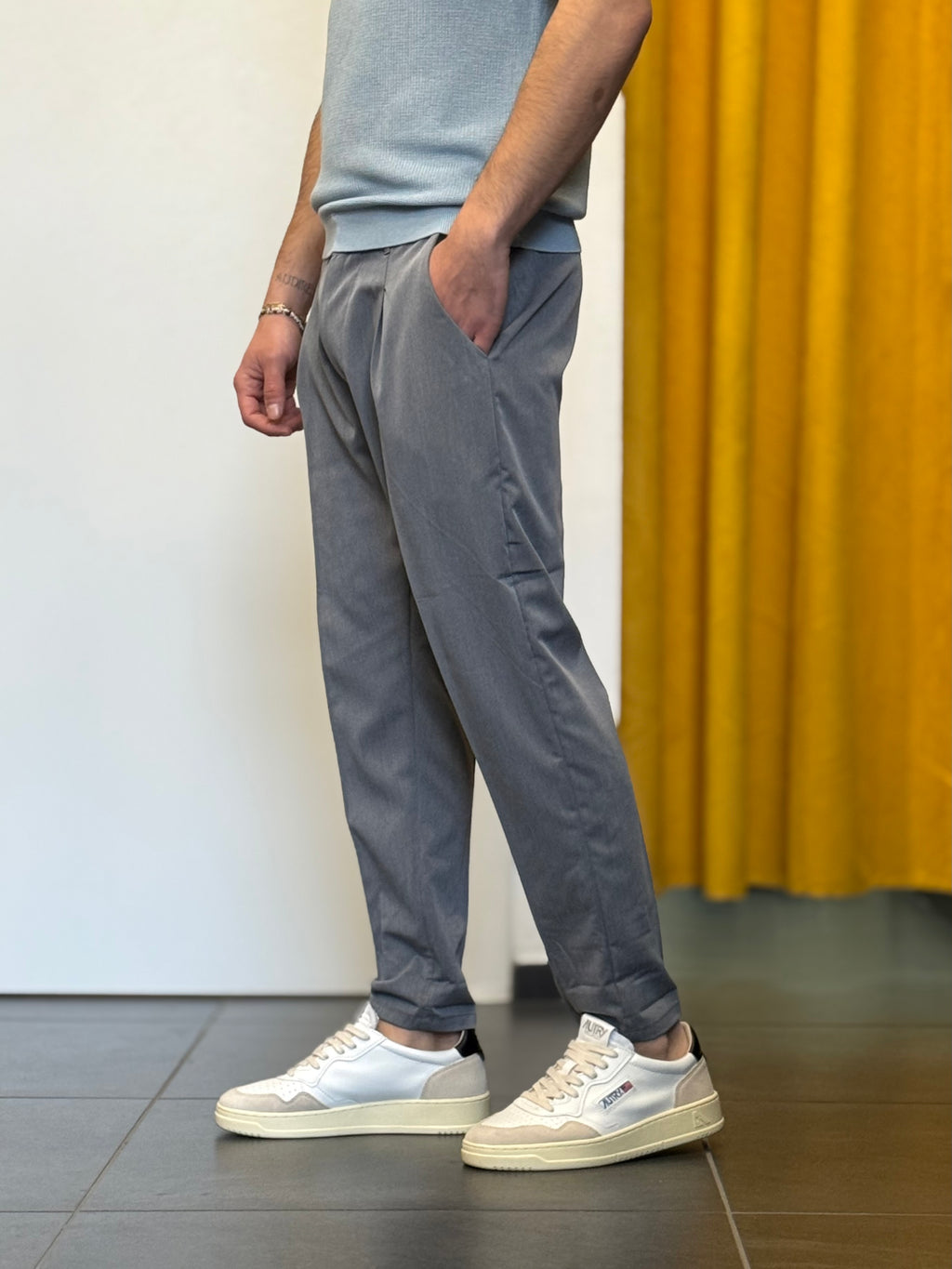 PANTALONE Slim Fit GRIGIO