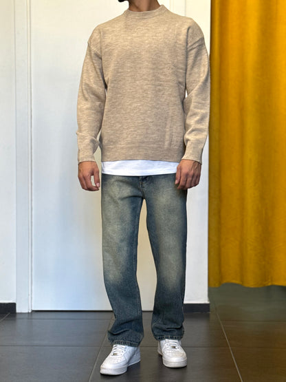 MAGLIONE Girocollo BEIGE