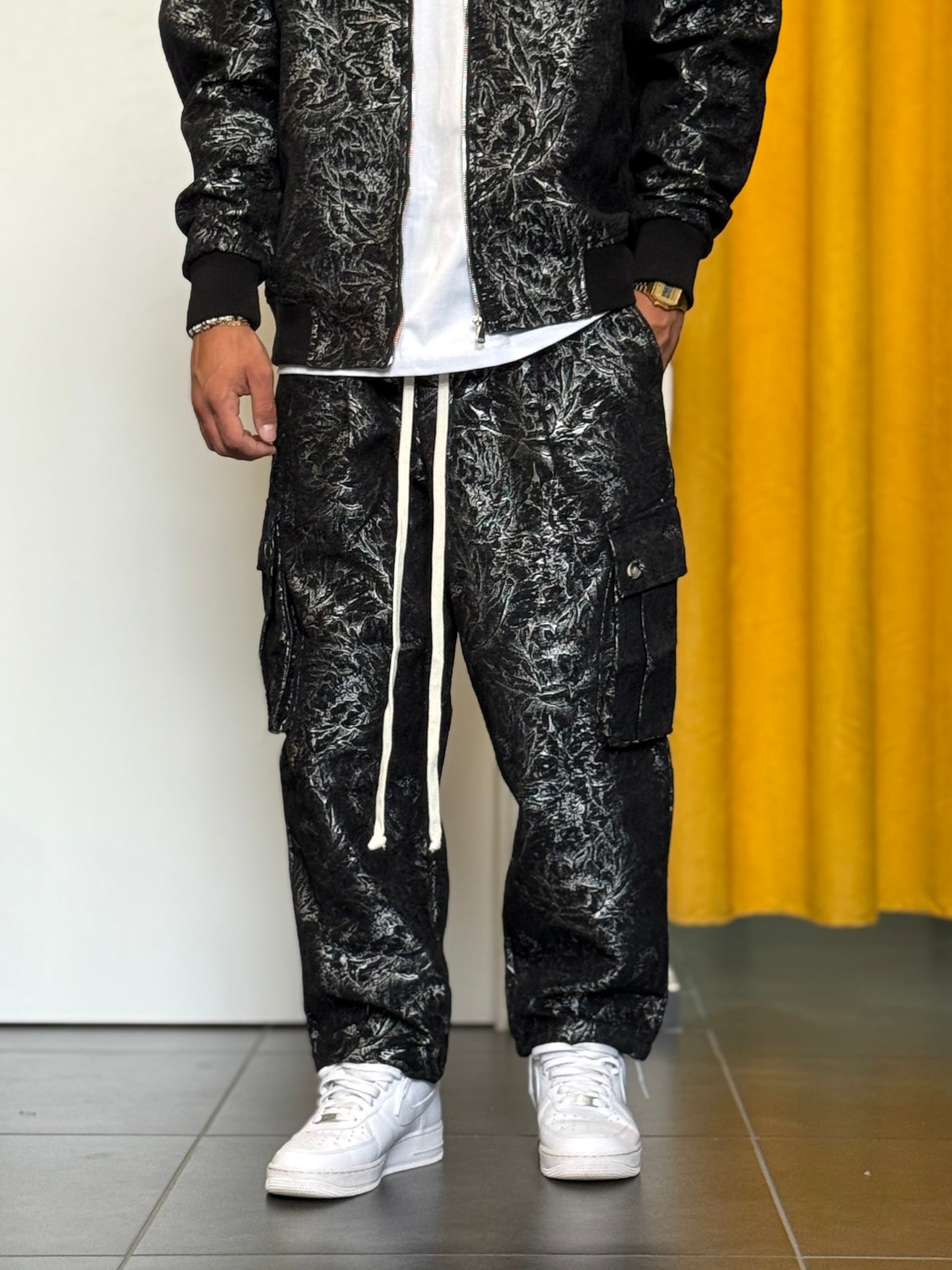 COORDINATO Giacca + Pantalone FANTASIA NERO