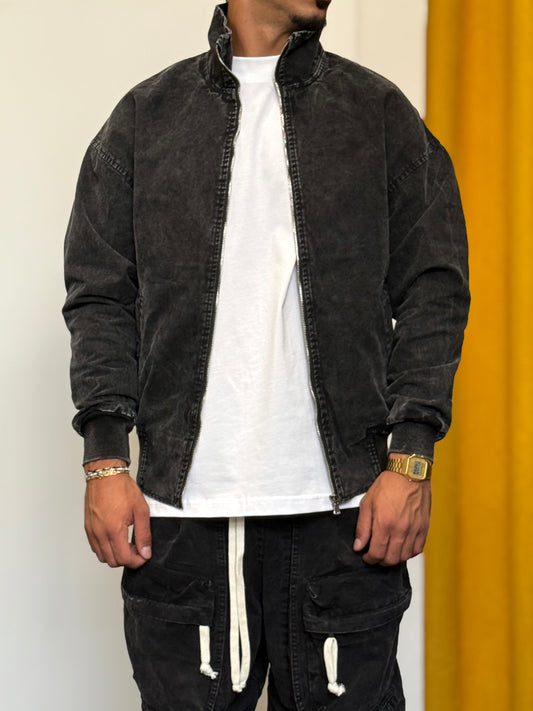GIACCA Zip SLAVATO NERO