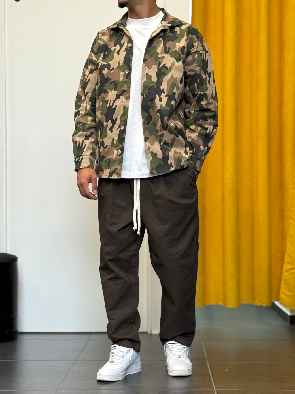 CAMICIA Oversize CAMO VERDE