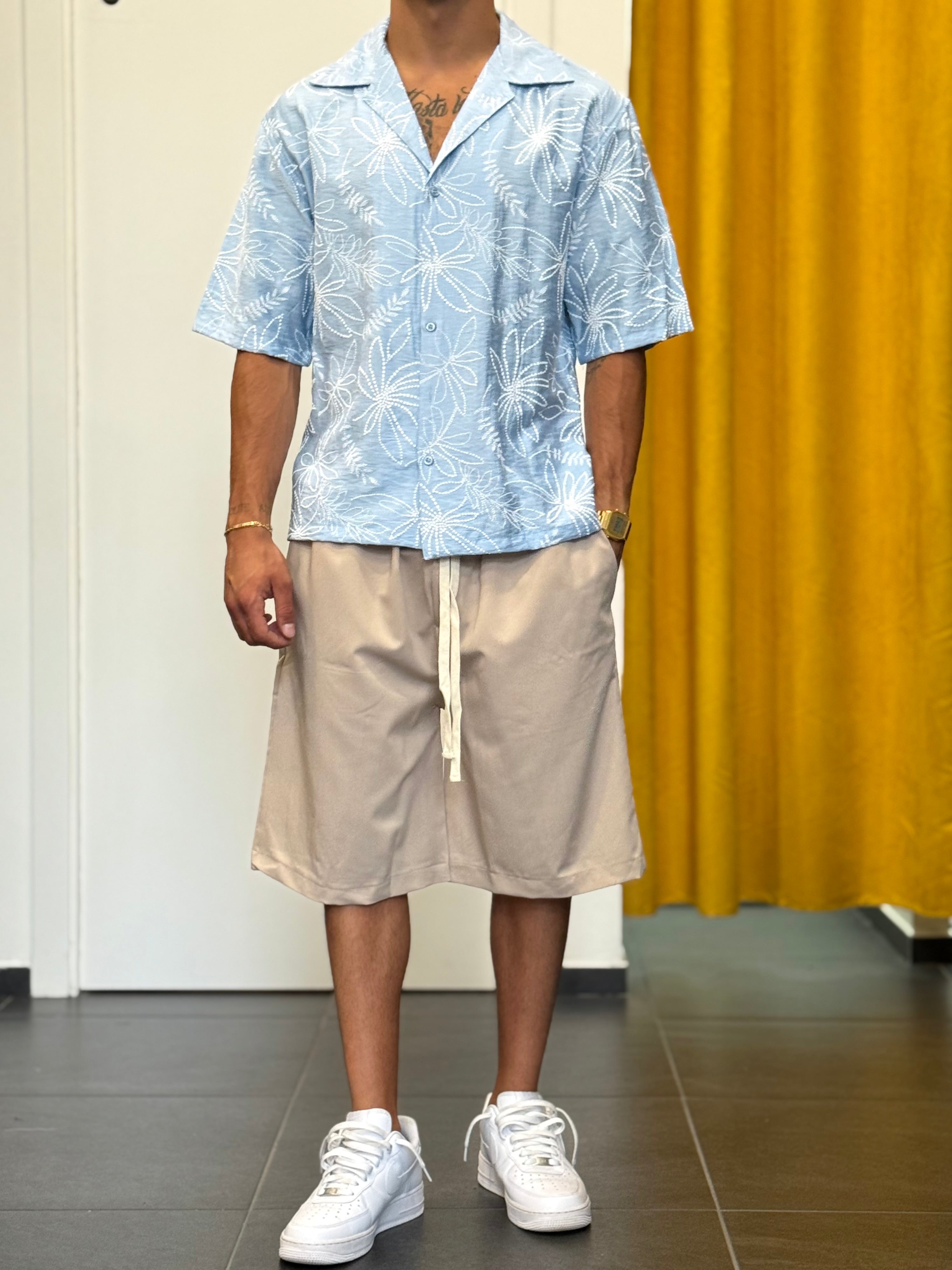 CAMICIA Floreale Blu