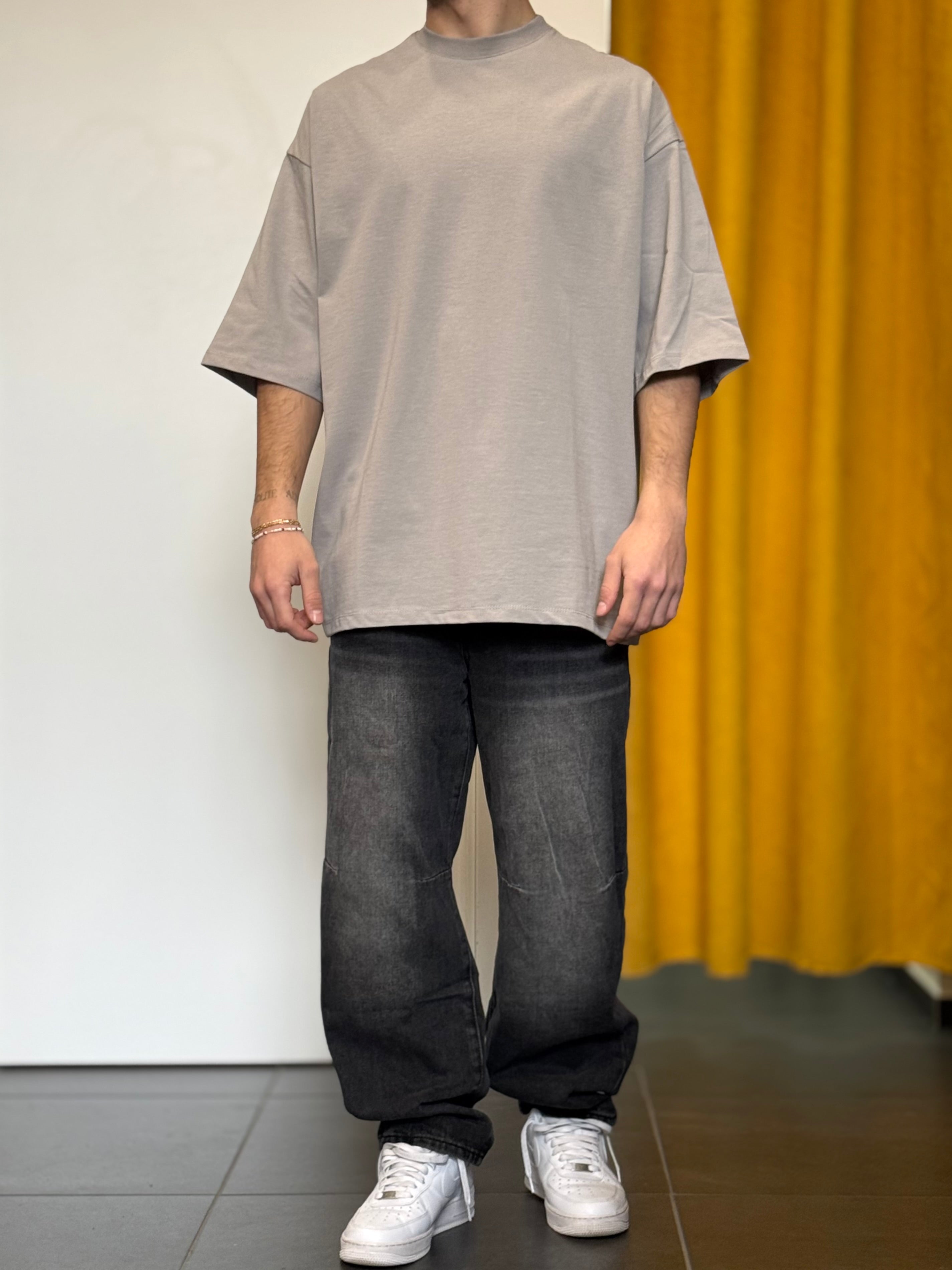 T-SHIRT Oversize GRIGIO CHIARO