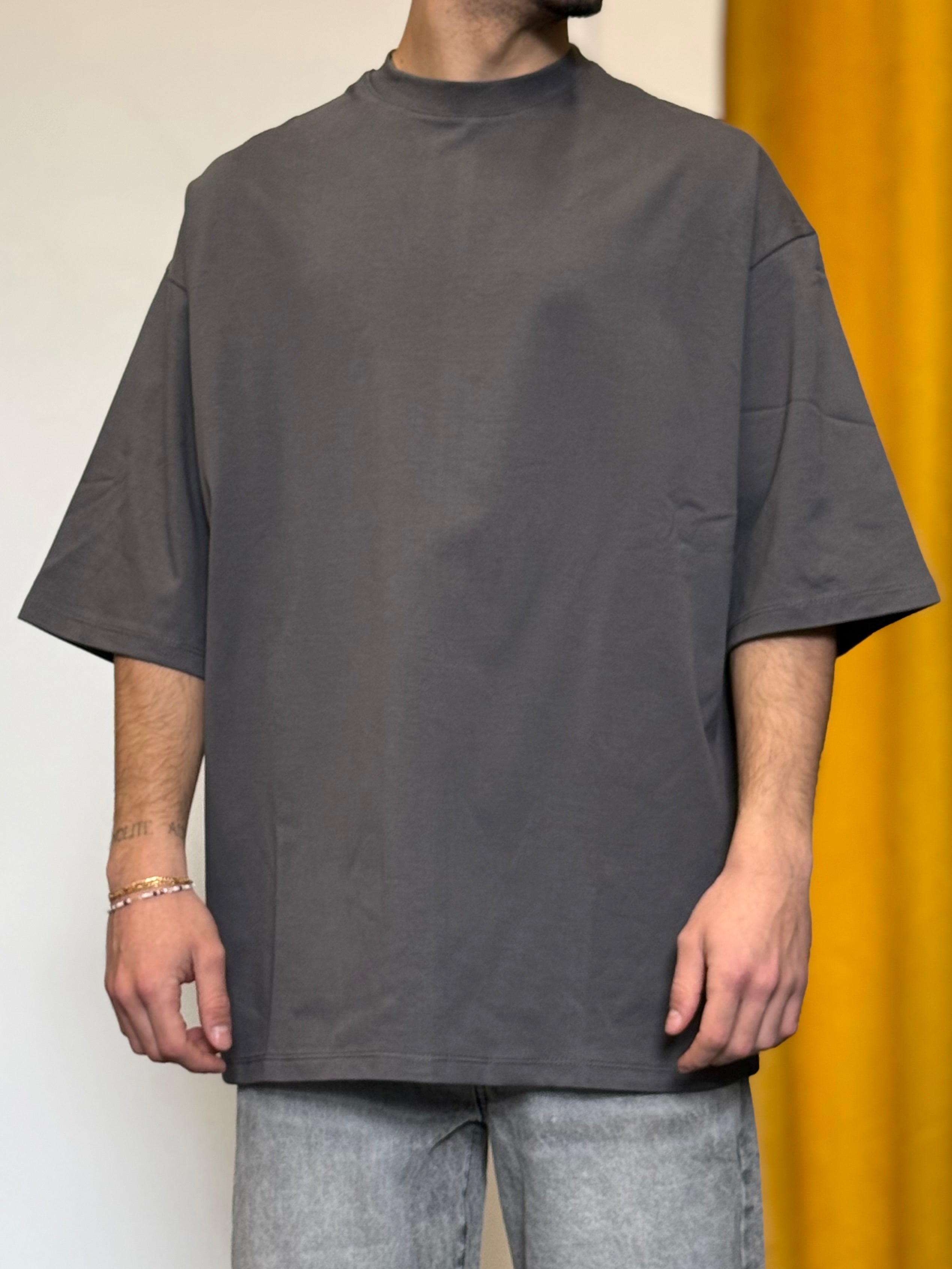 T-SHIRT Oversize GRIGIO PIOMBO