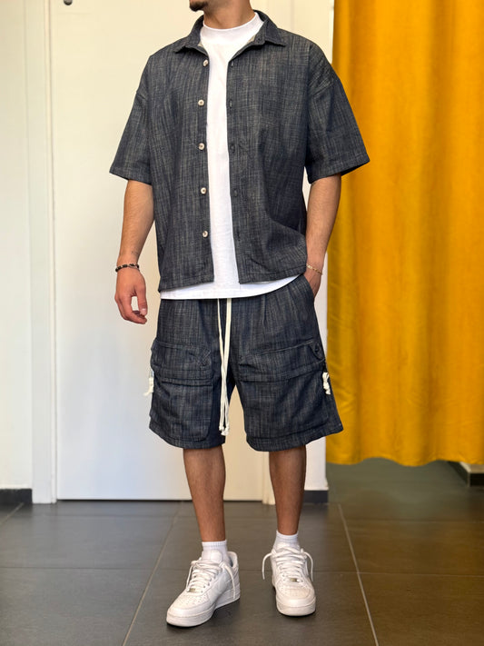 COMPLETO CARGO Denim Blu Scuro