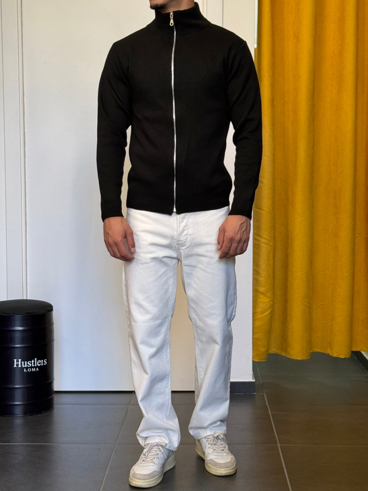MAGLIONE Full Zip NERO