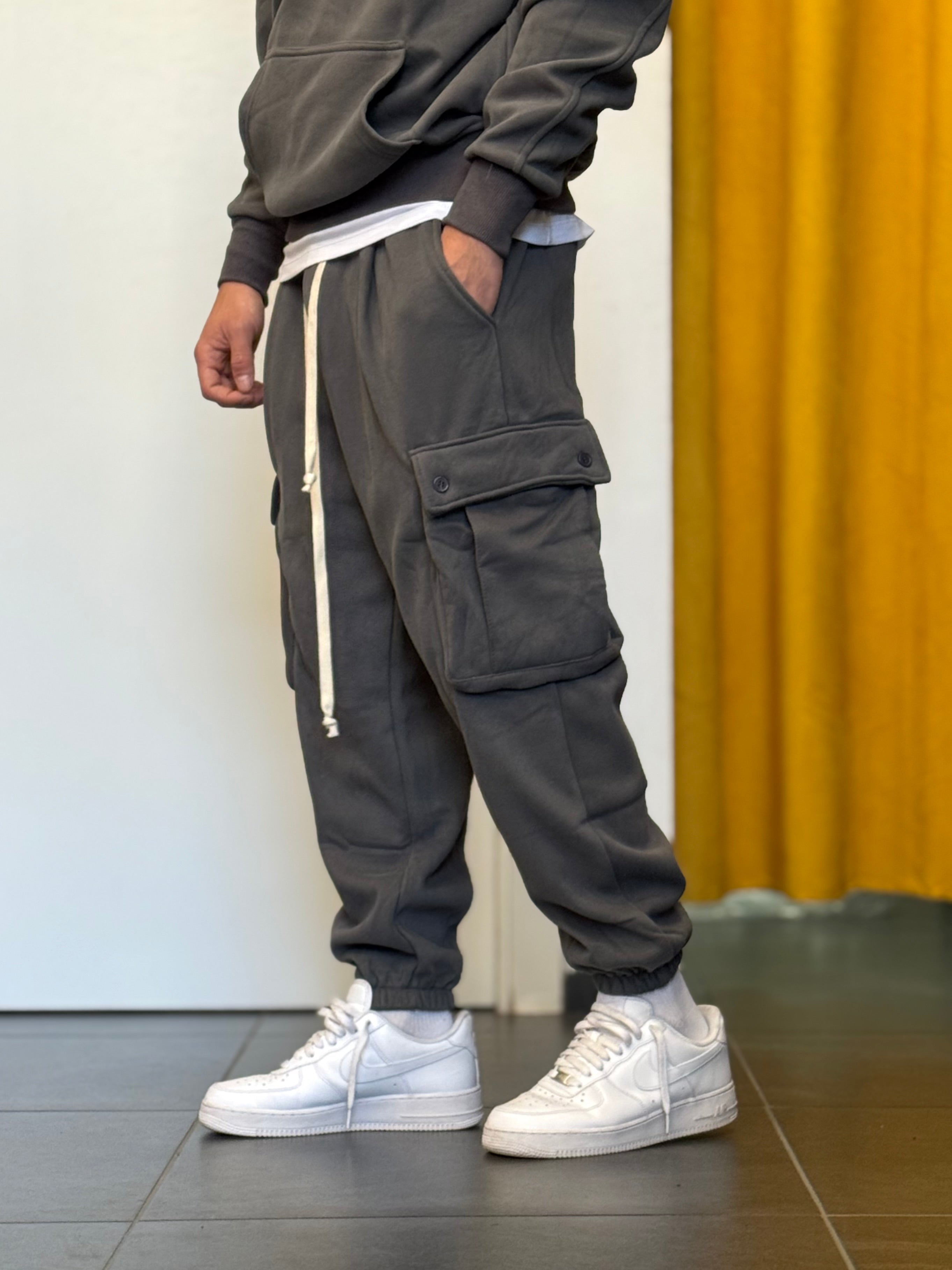 TUTA Cotone Felpato GRIGIO PIOMBO