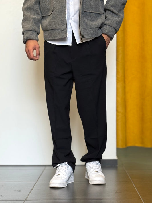 PANTALONE Elegante Semi-Over BLU NOTTE