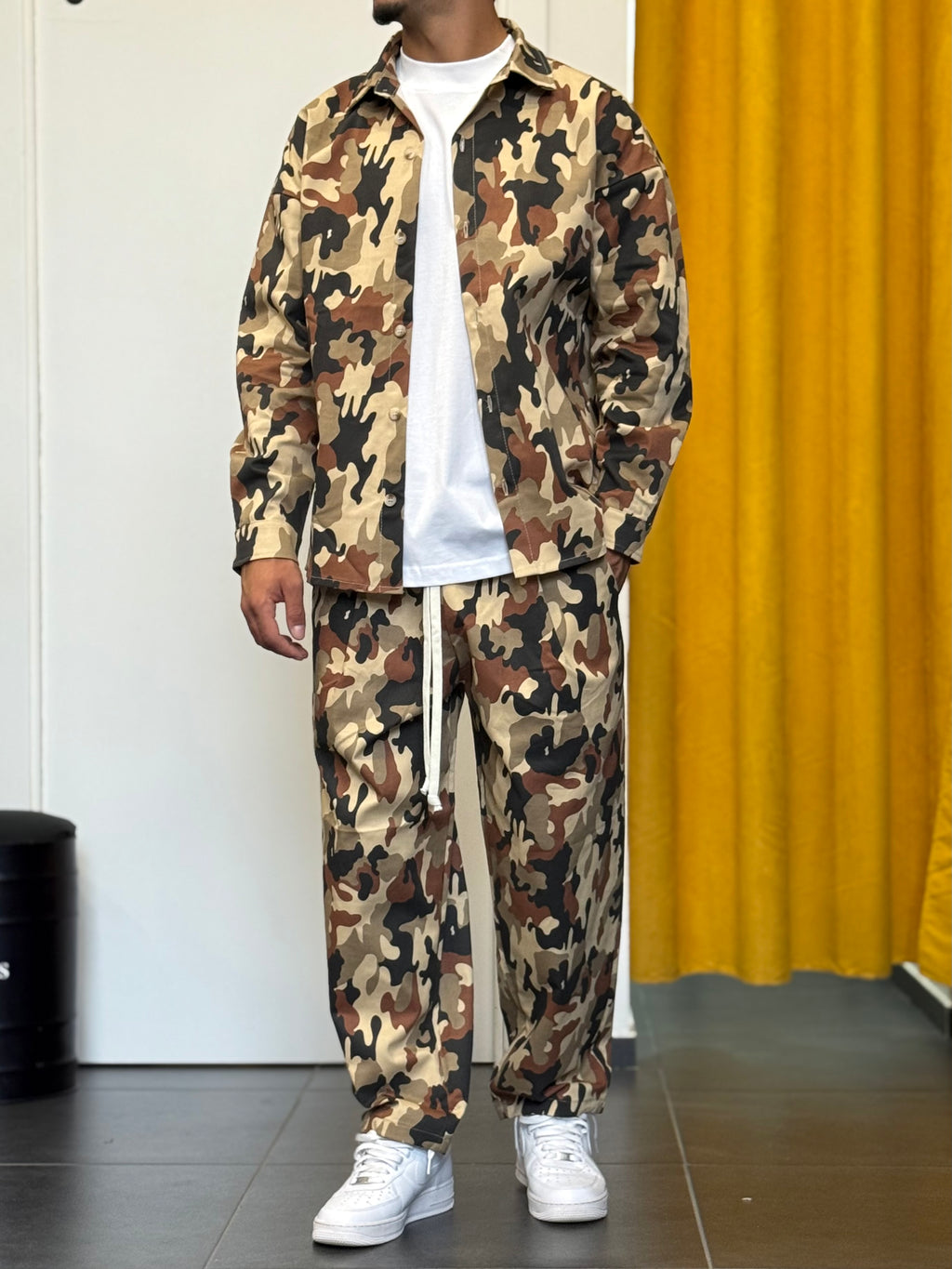 CAMICIA Oversize CAMO BEIGE