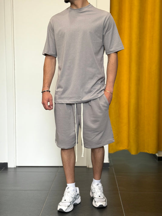 COMPLETO ESTIVO Cotone Grigio
