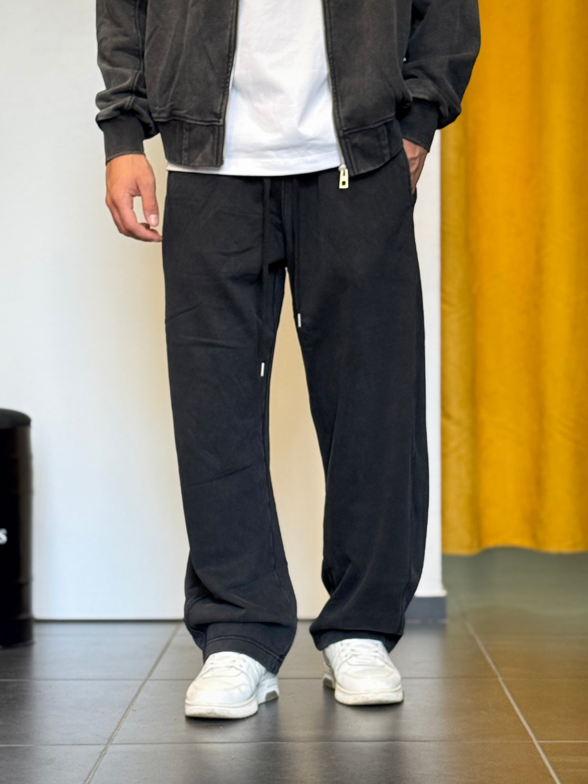 TUTA COMPLETA Stone Washed NERO