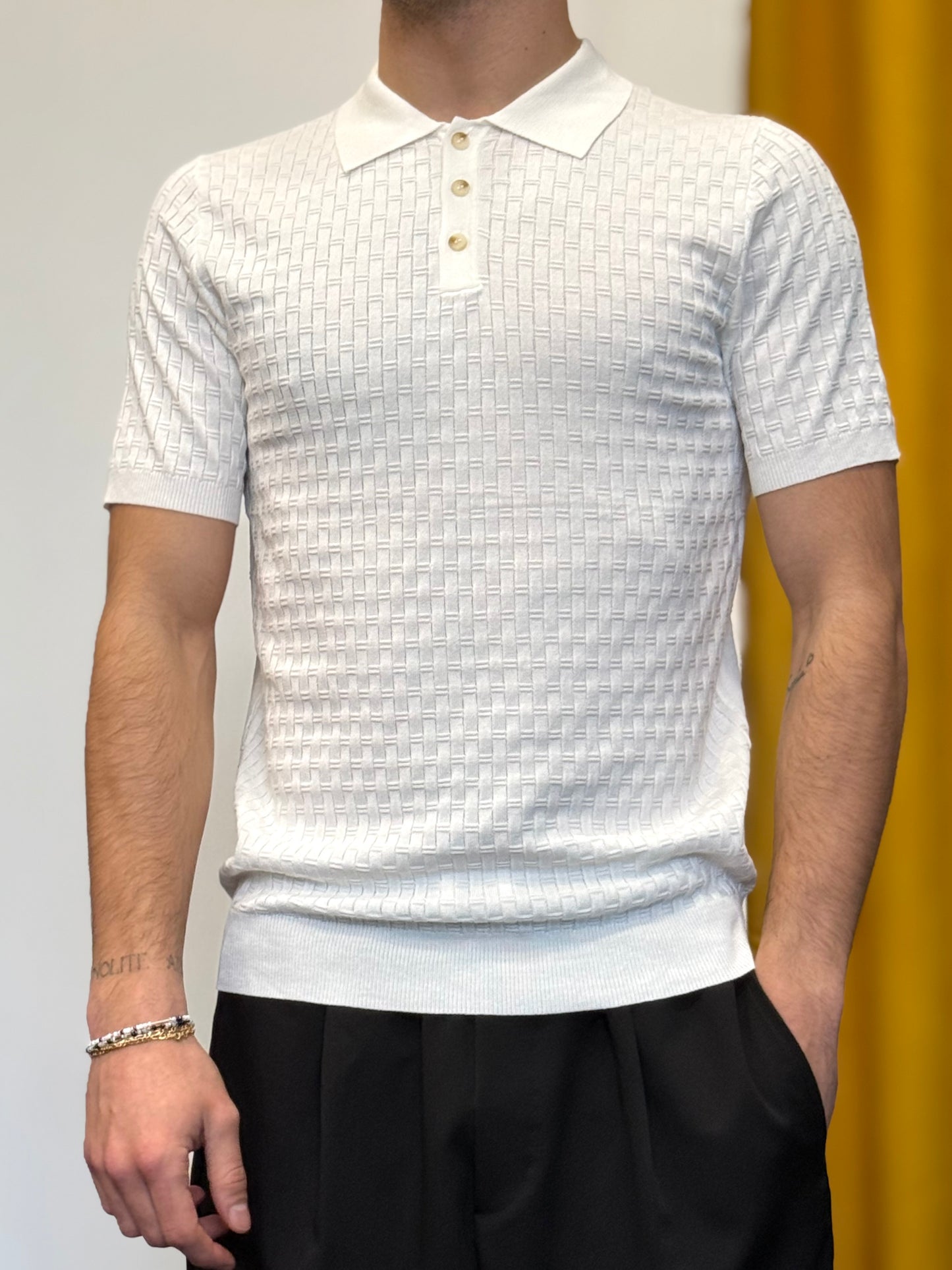 POLO #2 Slim Fit BIANCO