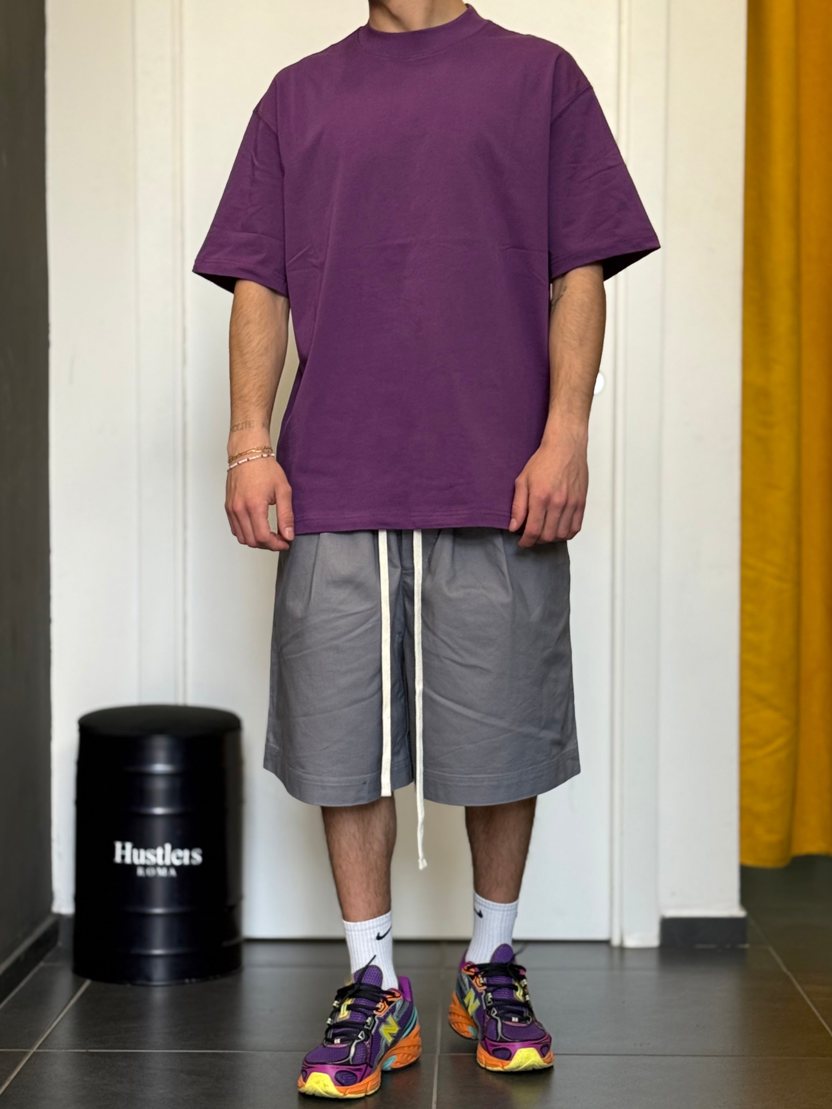 BERMUDA -PREMIUM- Oversize GRIGIO CHIARO