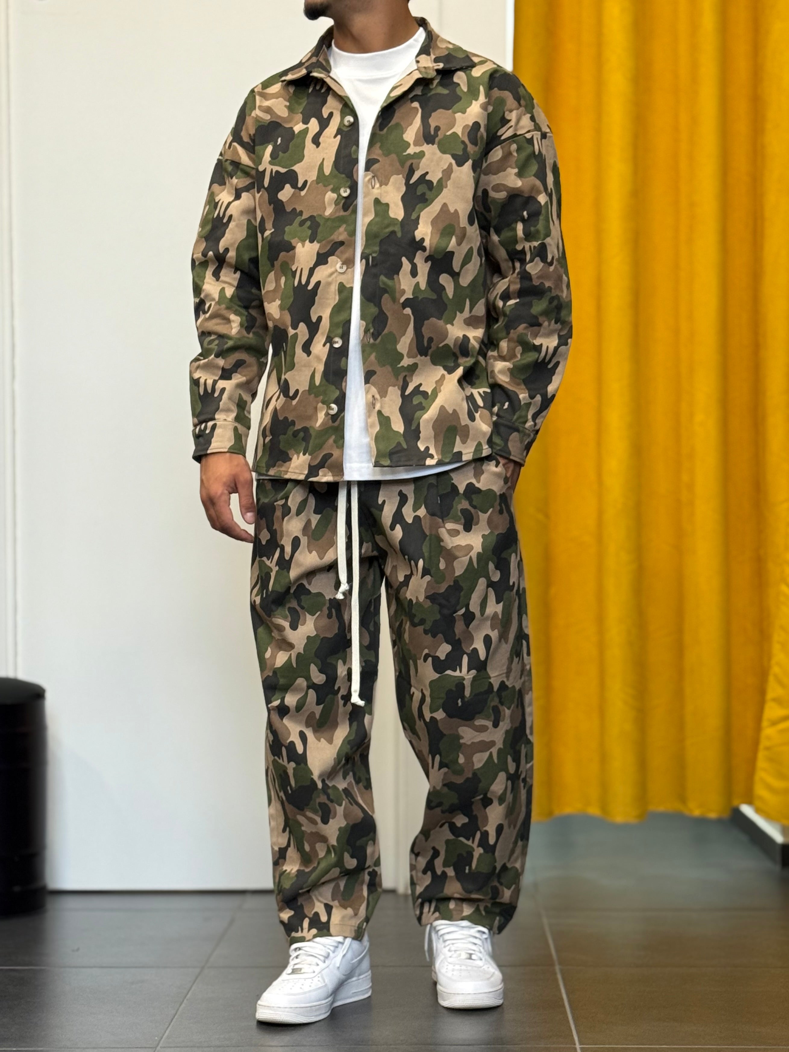 CAMICIA Oversize CAMO VERDE