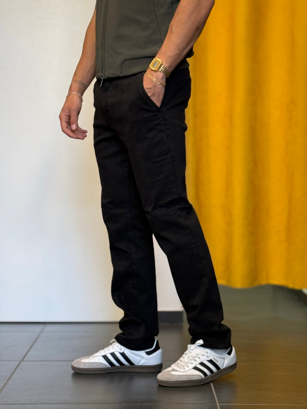 PANTALONE Denim Regular NERO