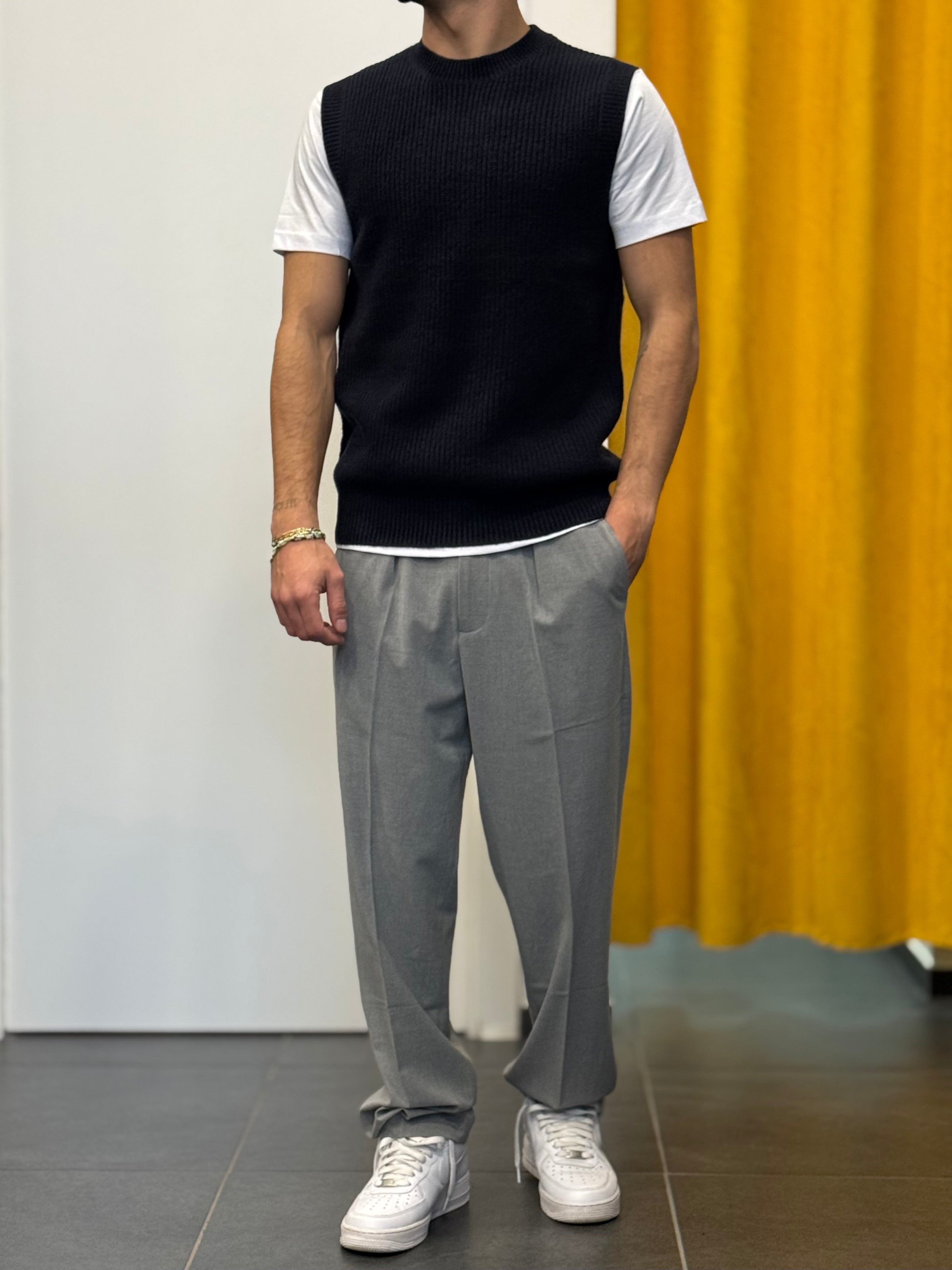 MAGLIONE Smanicato BLU NAVY