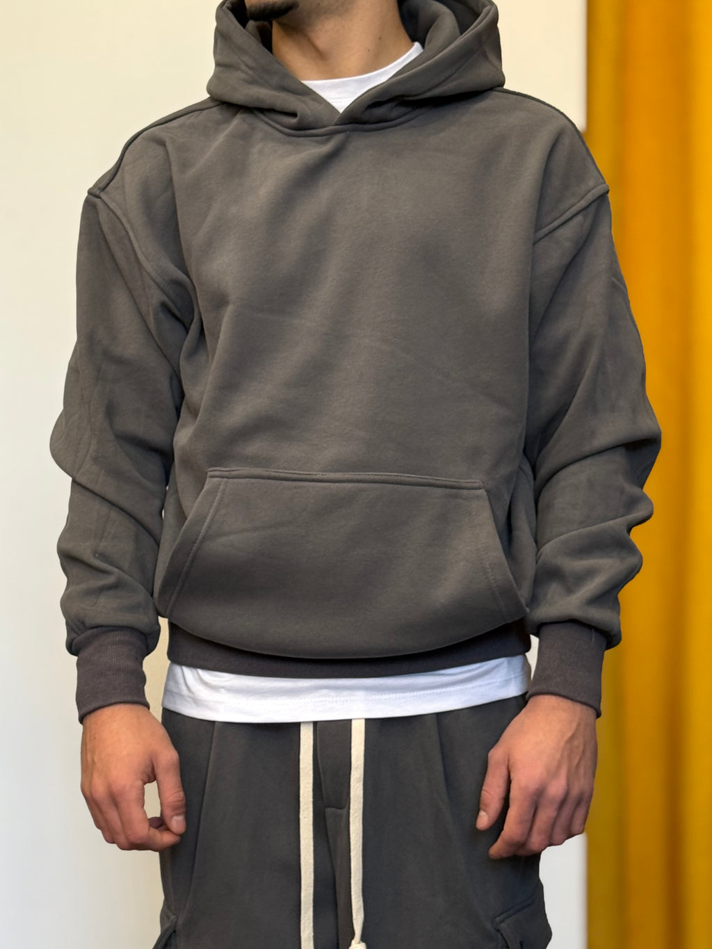 TUTA Cotone Felpato GRIGIO PIOMBO