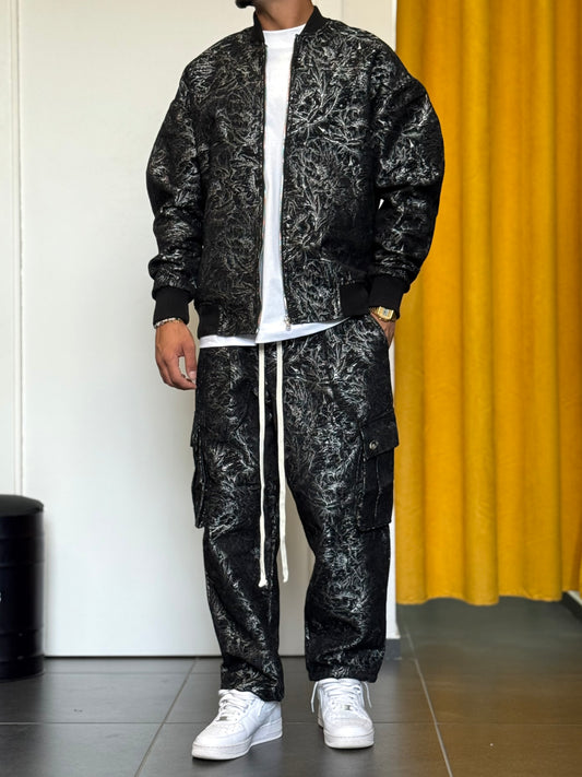 COORDINATO Giacca + Pantalone FANTASIA NERO