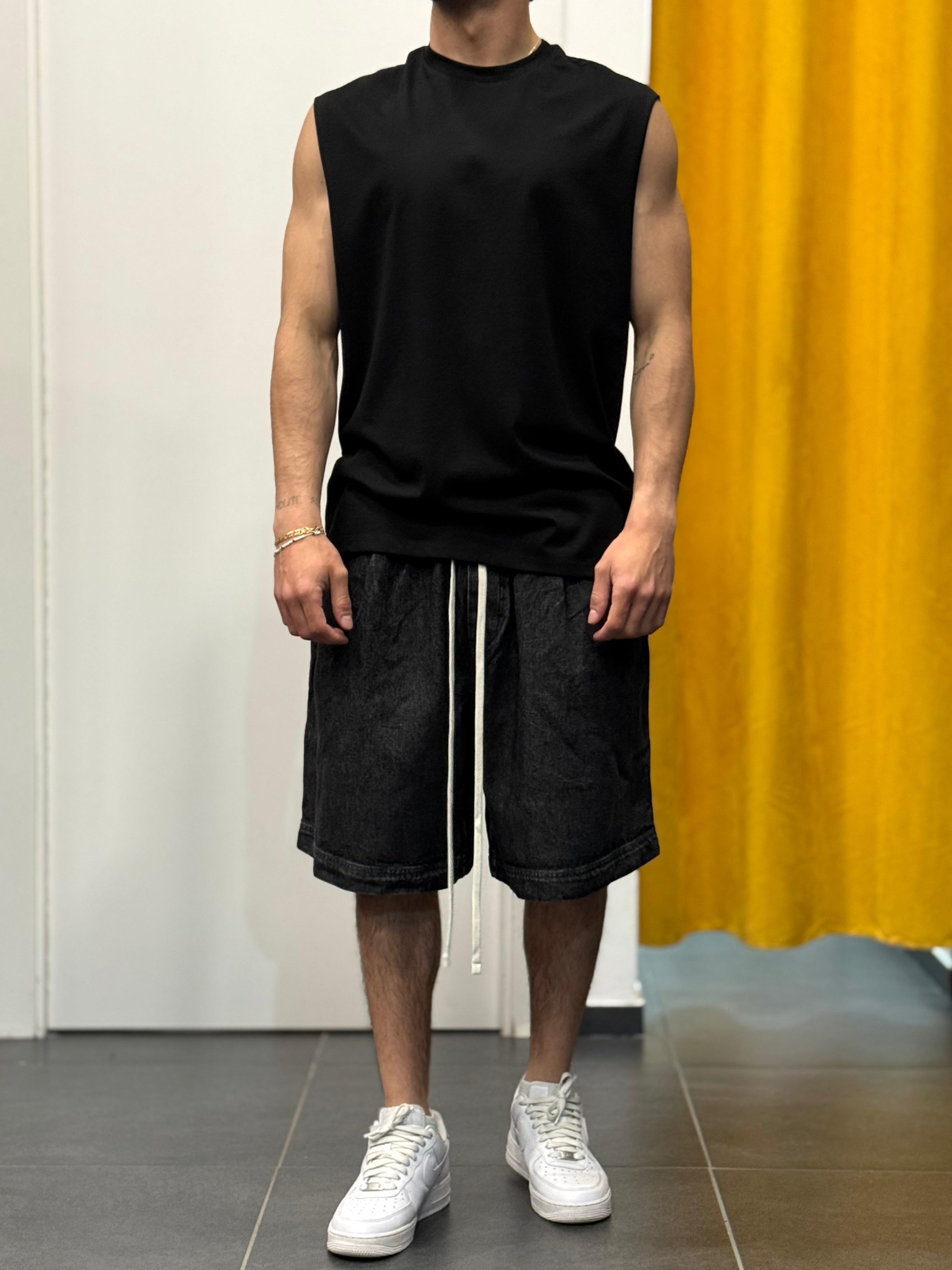 BERMUDA Oversize Denim GRIGIO