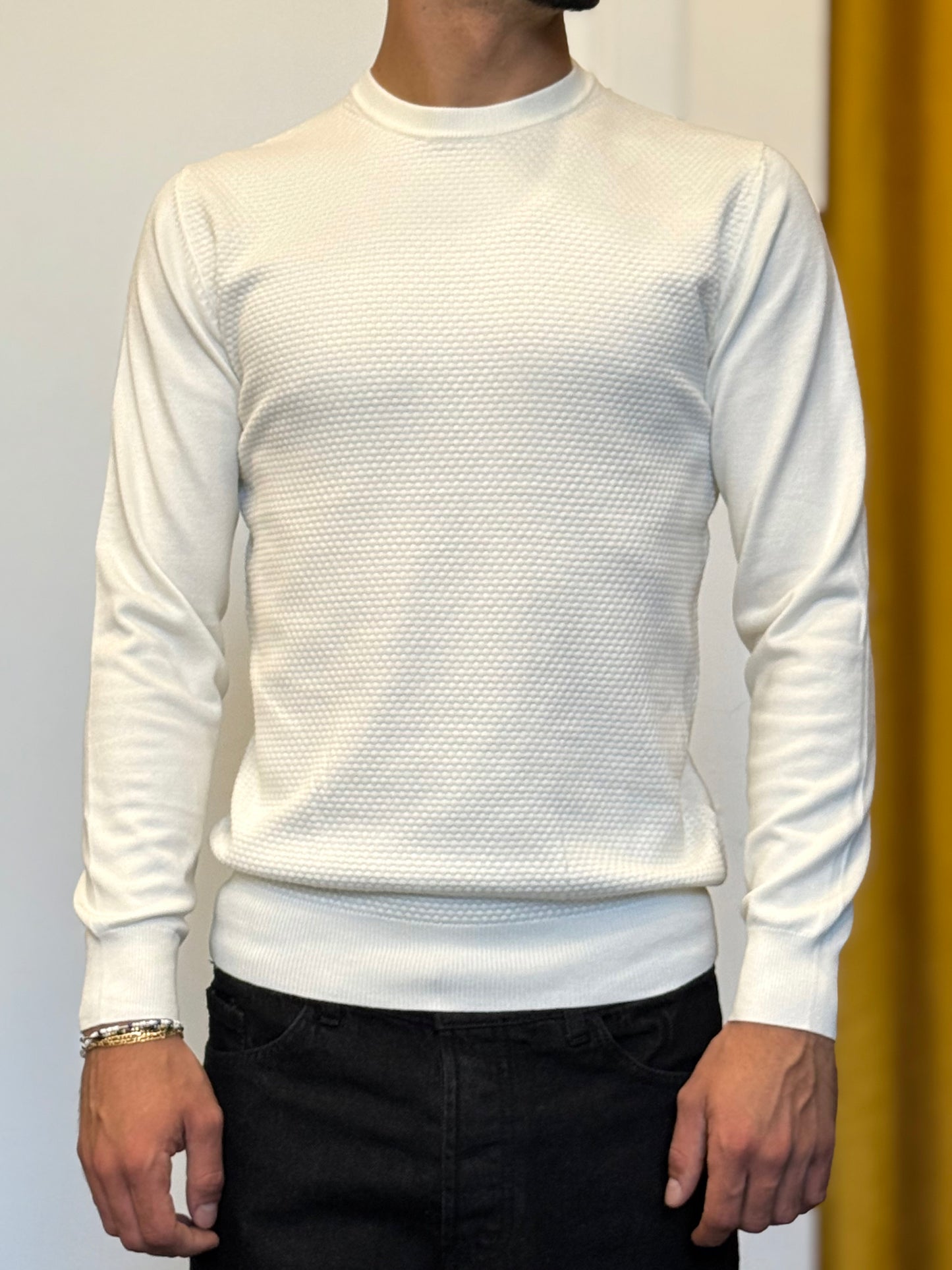 MAGLIONE In Filo BIANCO