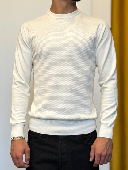 MAGLIONE In Filo BIANCO