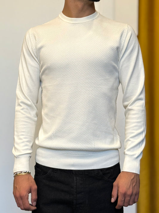 MAGLIONE In Filo BIANCO