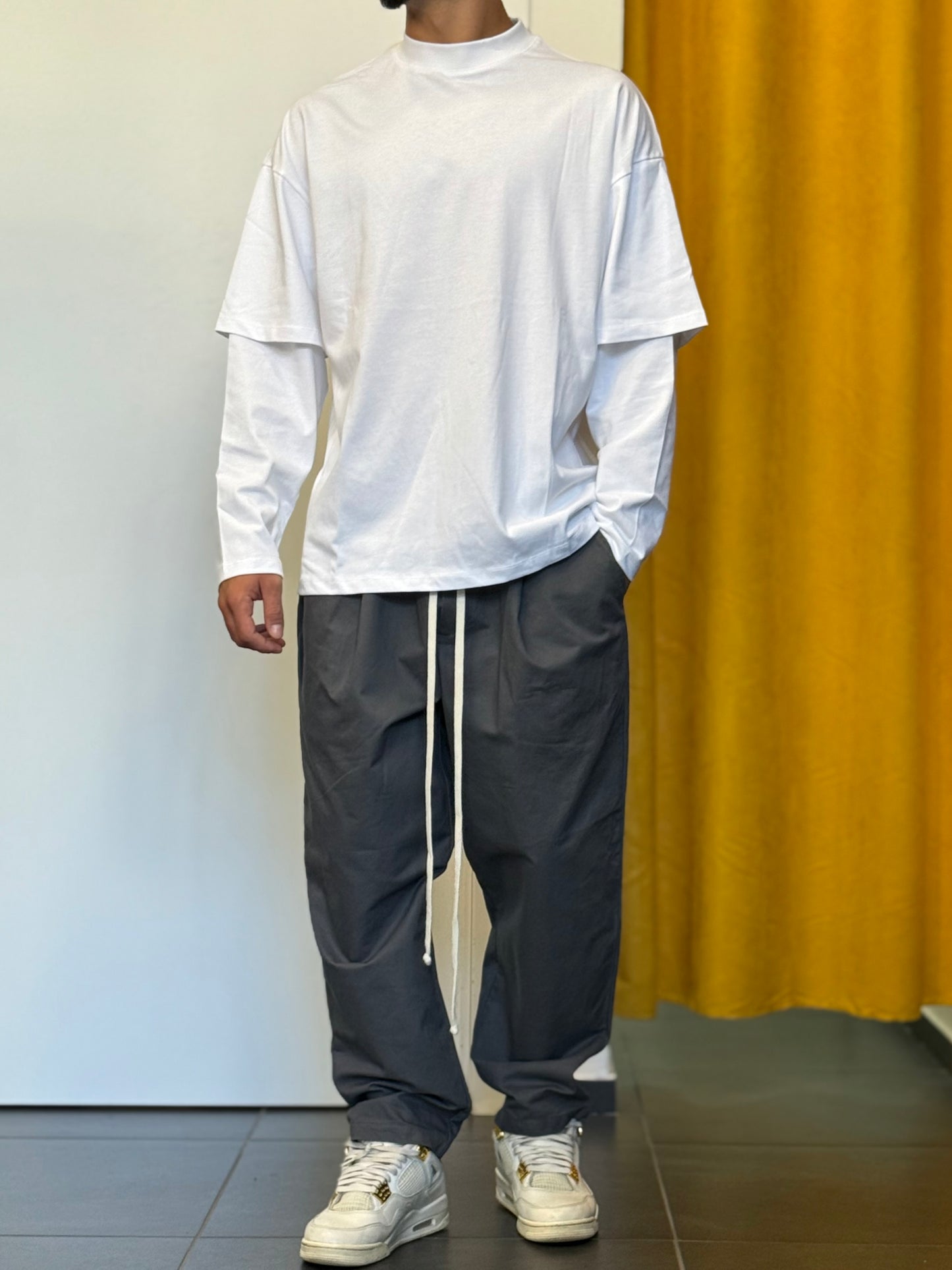 T-SHIRT Double Maniche Lunghe BIANCO