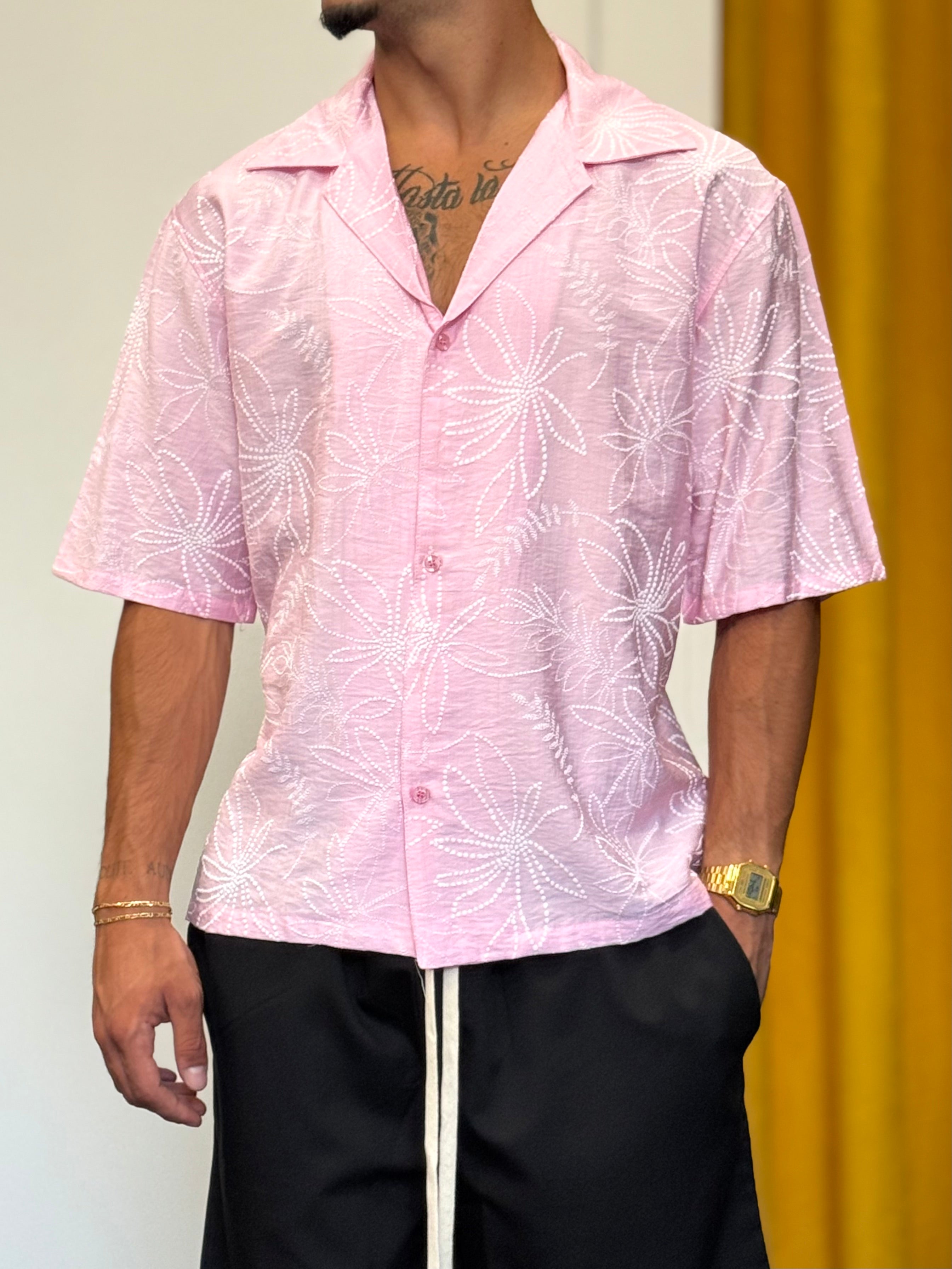 CAMICIA Floreale Rosa
