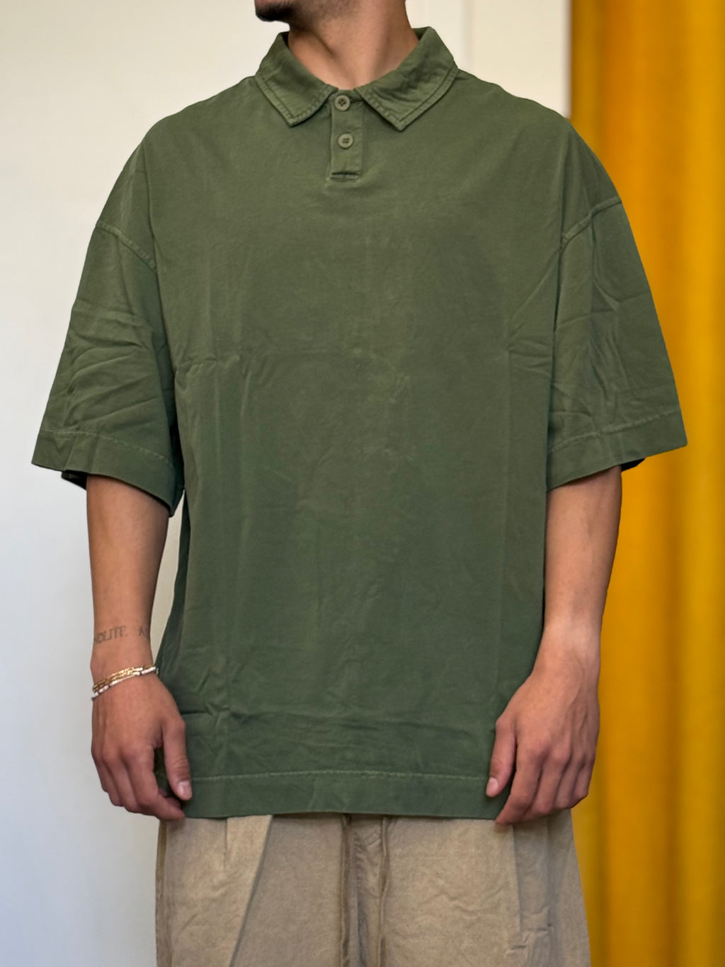 POLO Over Stone Washed VERDE