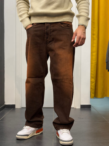 DENIM Marrone Slavato BAGGY