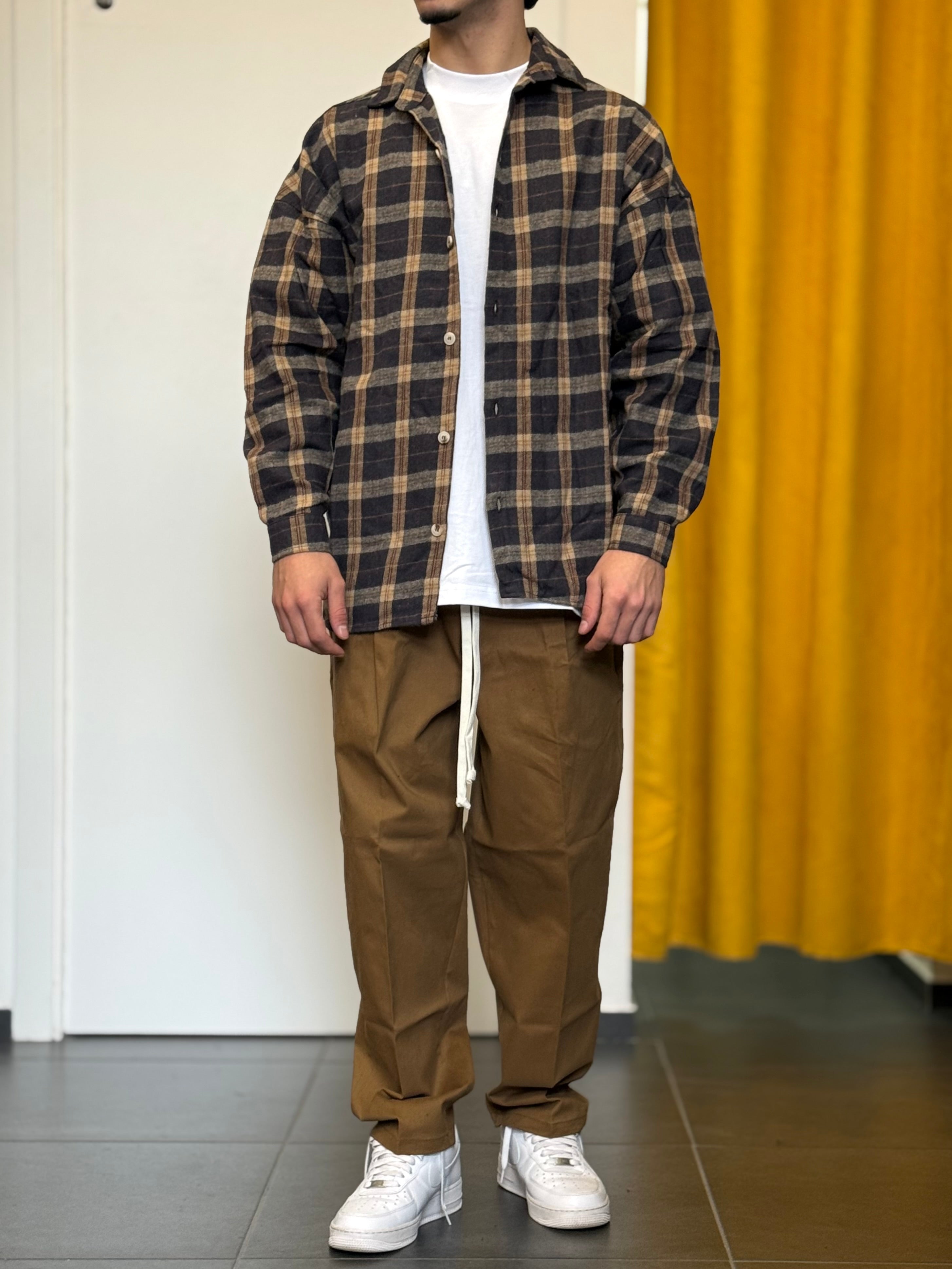 CAMICIA A Quadri GRIGIO/BEIGE